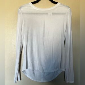 Athleta White Long Sleeve Women's Top